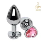 Plug acero quirúrgico corazón MEDIUM