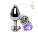 Plug acero quirúrgico corazón SMALL