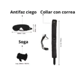 Kit Sado 3 Colores Combo Completo Dominación Fetiche Bdsm - Imagen 4